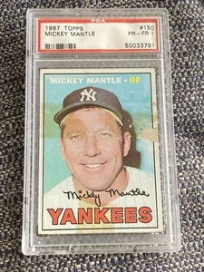 ๐ 1967 Topps Mickey Mantle #150 PSA 1 New York Yankees Poor HOF Centered 7 WSCs - Picture 1 of 3