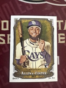 2024 Topps Allen & Ginter Junior Caminero Rookie #92 RC Tampa Bay Rays - Picture 1 of 2