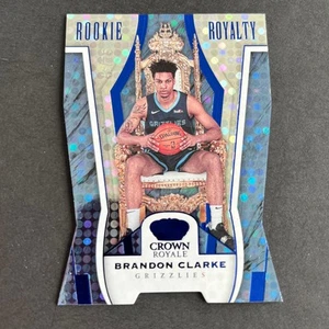 2019-20 Panini Crown Royale Rookie Royalty Blue Brandon Clarke /75 Grizzlies - Picture 1 of 2