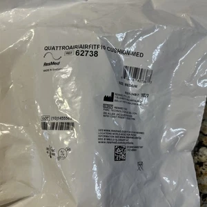 RESMED 62738 REPLACEMENT QUATTROAIR AIRFIT F10 CUSHION M MEDIUM NEW - Picture 1 of 5