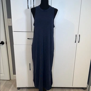 Maxi vestido Joie azul oscuro sin mangas. Talla L - Imagen 1 de 9