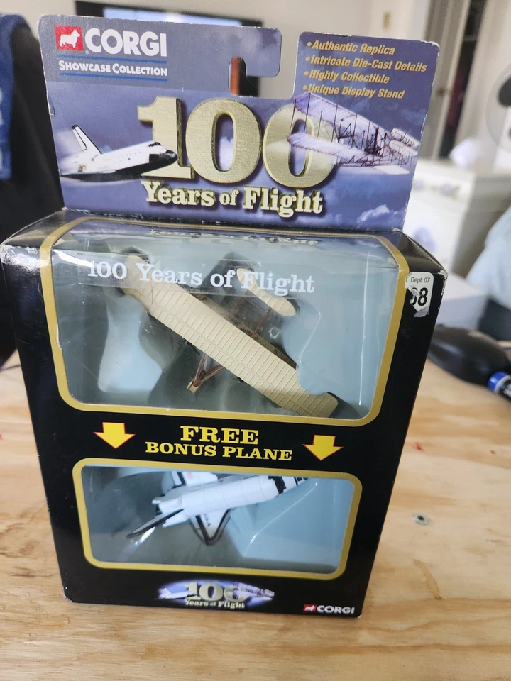 Corgi 100 Years Pioneers of Flight Wright Flyer Airplane Space Shuttle Columbia - Image 1 of 4