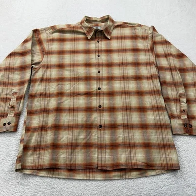 Horny Toad Men Plaid Long Sleeve Button Up Shirt Size L Cotton Outdoor Casual - Image 1 of 4