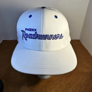 Rare Vintage 1990's Phoenix Roadrunners Defunct IHL Script Snapback Hat - Picture 1 of 6