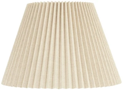 Pantalla de lámpara plisada beige Springcrest 10,5x19x12,5 (araña) Foto 1 de 4