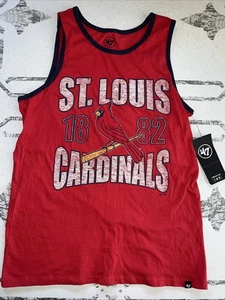 Camiseta sin mangas St. Louis Cardinals 1882 '47 roja mediana nueva con etiquetas - Imagen 1 de 18