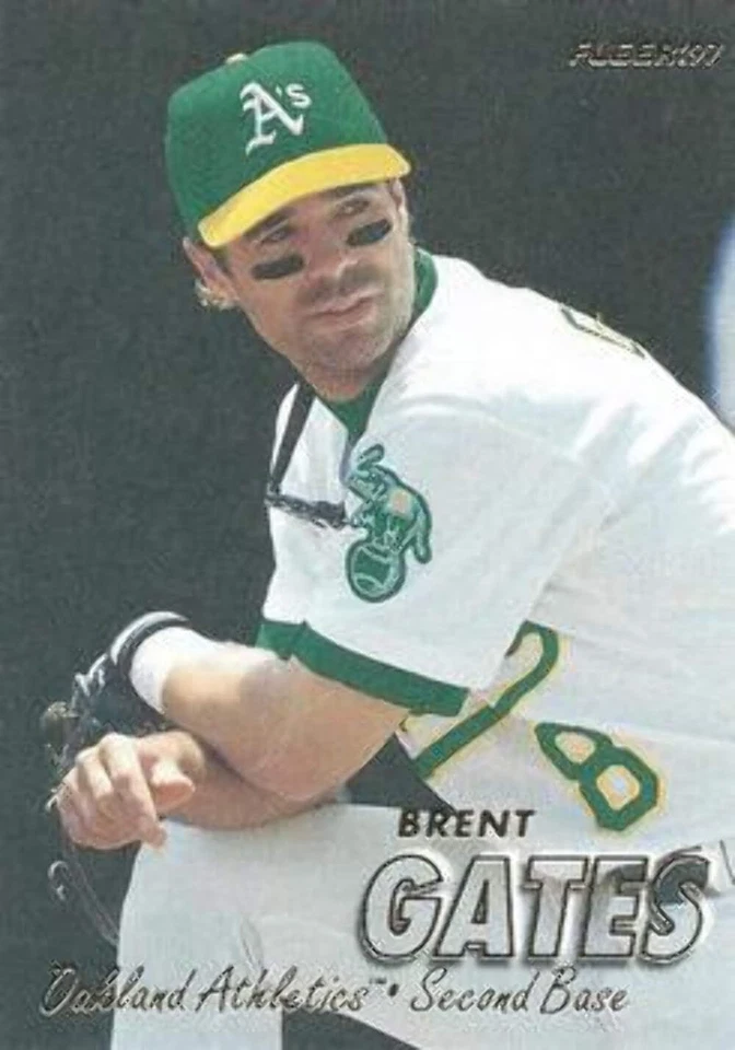 #189 Brent Gates - Oakland Athletics - 1997 Fleer Baseball - Image 1 of 1