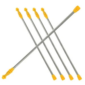 Varita telescópica para césped con pluma pulverizadora de acero inoxidable de 5 piezas para extensión de lavadora - Imagen 1 de 12