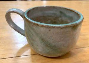 Tazza vintage fatta a mano giapponese in gres smaltato diametro 4 pollici - Foto 1 di 7