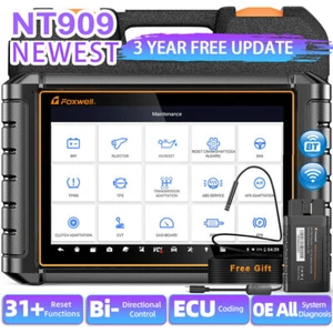 Foxwell NT909 OBD2 Bidirectional All Systems Diagnostic Scanner Tool ECU Coding - Picture 1 of 18