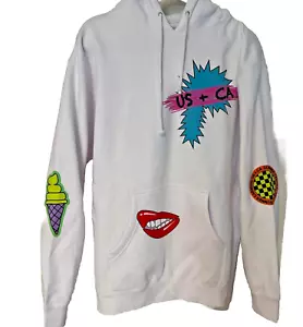 P!NK PINK Alecia Moore 2024 US+CA Tour Mujeres Sudadera con Capucha Mangas Largas Med Blanco NUEVO - Imagen 1 de 19