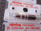 5 Stück Rotring micronorm   2,00 mm 750 200 Zeichenkegel für Tuschefüller 