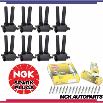 8x bobina de ignição e 16x vela de ignição NGK para 2011-2021 Ram 1500 2500 3500 5.7L V8 - Imagem 1 de 4
