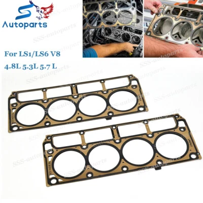 Cylinder Head Gaskets Set for LS1/LS6 V8 4.8L 5.3L 5.7 Liter Engines 12589226 - Изображение 1 из 4