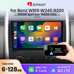 Autoradio Android13 per Mercedes-Benz Classe A/B/Vito W169 W639 W245 GPS CARPLAY - Foto 1 di 21