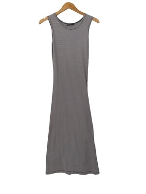 Brandy Melville Maxi Dress Womens OS Black White Sleeveless Tank Stretch Knit - Image 1 of 4
