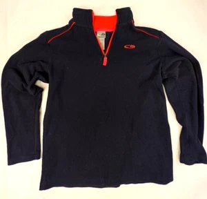 Champion Kids Quarter Zip Boys Fleece Pullover C9 Blue Orange L 12/14 - Picture 1 of 3