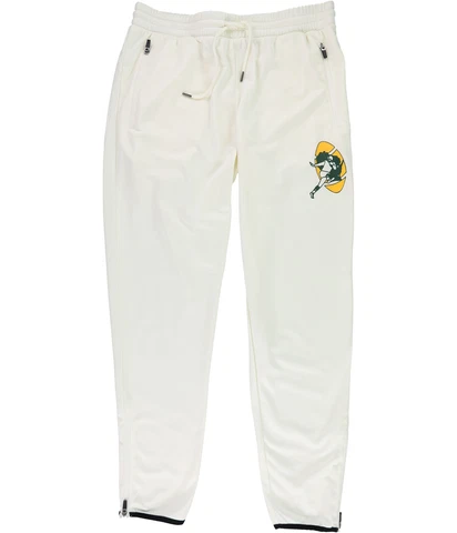 STARTER Mens Green Bay Packers Athletic Track Pants, Off-White, Large Cover