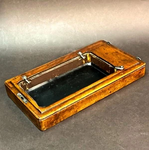 SINGER SEWING MACHINE CARRYING CASE BENTWOOD MAHOGANY SHORT BASE SIZE 27 128 ETC - Picture 1 of 24