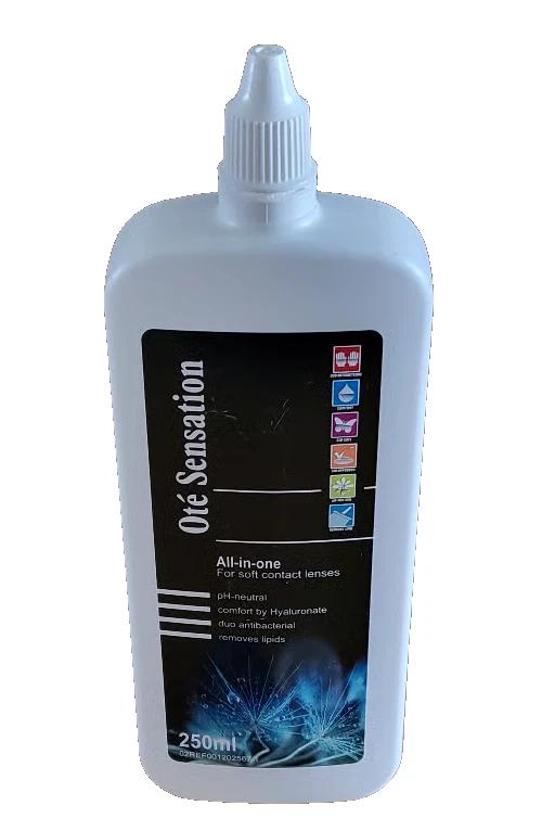 Soft Contact Lens Solution Ote Sensation All-in-one 250ml with Hyaluronate