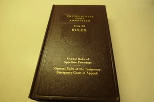 United States Code Annotated Title 28 Rules Federal Rules of Appellate Procedure - Imagen 1 de 7