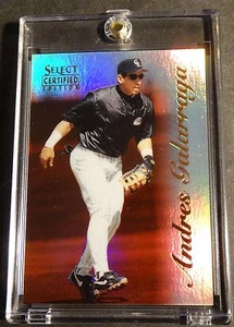 1996 ANDRES GALARRAGA SELECT CERTIFIED MIRROR RED #14 ROCKIES 90 MADE - Picture 1 of 2