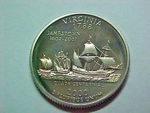 2000 S PROOF VIRGINIA STATE QUARTER FROM PROOF SET - Picture 1 of 2