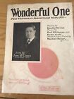 Wonderful One Paul Whiteman's Sensational Waltz Hit 1923 Sheet Music