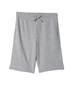 #4kids Essential Shorts Kids Small Heather Gray Fleece Drawstring Waist JDM818 - Picture 1 of 6