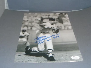 Foto autografiada por Don Schwall de los Medias Rojas de Boston 8x10 certificado de autenticidad JSA 1A - Imagen 1 de 4