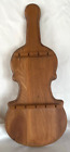 Porte-cuillères vintage pour violon violon bois sculpté contient 9 cuillères collectives