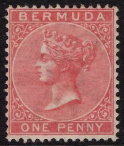 BERMUDA 1865 1d PALE ROSE, SG 2, FINE MINT N.G., CAT. £140 - Picture 1 of 2