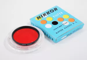 NIKON FILTER, 52 MM ROT R60, MIT KUNSTSTOFFGEHÄUSE UND SCHÖNER BLAUER BOX/222468 - Bild 1 von 1