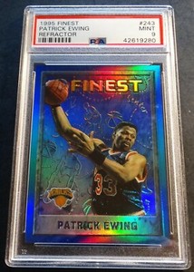 1995 PATRICK EWING FINEST REFRACTOR #243 NEW YORK KNICKS HOF POP 2 
