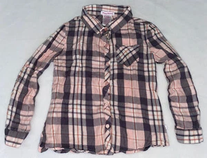 Tommy Bahama Girls Size 10 NWT! Cute Plaid Flannel Button Up W/Pocket Shirt! - Picture 1 of 7