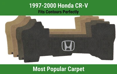 Alfombra delantera Lloyd Ultimat para Honda CR-V 97-00 con Honda H plateada sobre negra Foto 1 de 4