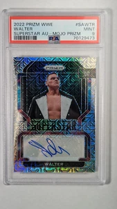 2022 Panini Prizm WWE #SAWTR WALTER Gunther Superstar Mojo Auto #D 23/25 PSA 9 - Picture 1 of 2