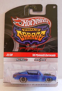 Hot Wheels Phils Garage 22/39 68 Plymouth Barracuda Chase RealRiders Metall/Metall - Bild 1 von 5
