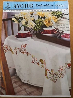 Anchor  Embroidery Design "TEA CLOTH" - Image 1 of 3