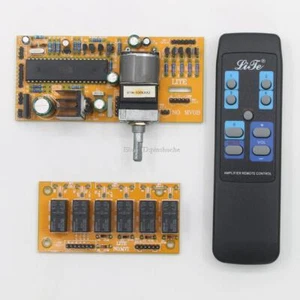 HiFi MV02/MV04/MV06 Remote Volume Control Board With 4 Ways Relay Audio Input - Picture 1 of 15