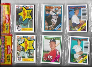 Al Leiter Error and Corrected - 1988 Topps Sealed Rack Pack - Andre Dawson AS - Picture 1 of 4