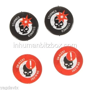 SAS18 STUNNED / ON ALERT COUNTER x4 ASSASSINORUM WARHAMMER 40,000 BITZ W40K - Picture 1 of 1