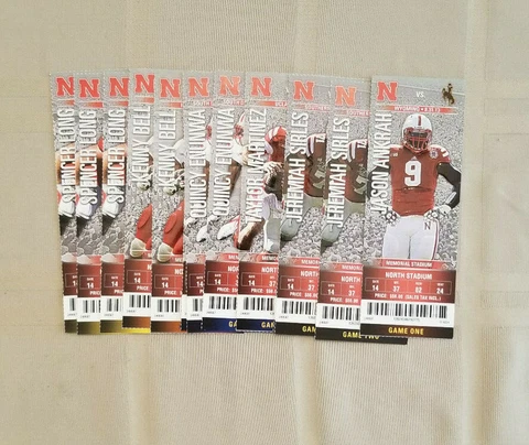 2013 NEBRASKA CORNHUSKER FOOTBALL TICKET STUBS Cover