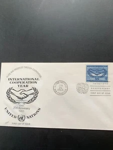 Stamps: United Nations First Day Cover 52, Scott 143, 1965 - Picture 1 of 1