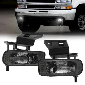 Fits 99-02 Chevy Silverado 00-06 Tahoe Suburban LED Fog Lights Bumper Lamps US - Picture 1 of 6