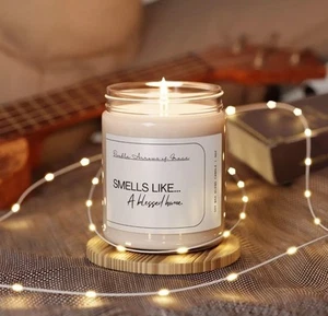 Smells like a Blessed Home Scented Candle, Housewarming Gift, Decor for New Home - Picture 1 of 7