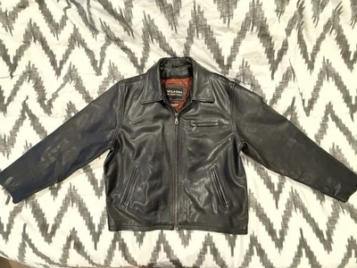 Wilsons Leather Jacket Men’s L Thinsulate Quilted Lining Zip Up Pockets - Image 1 of 4