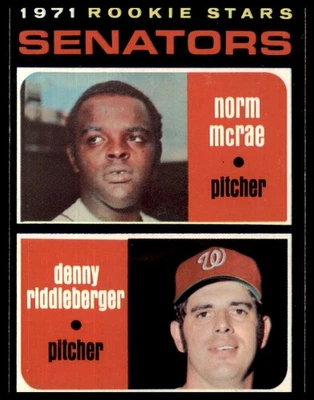 1971 Topps Set Break Senators 1971 Rookie Stars #93 EM-NrMint Combine Shipping - Image 1 of 2