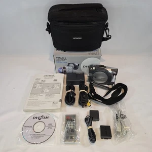 Hitachi DZ-MV780A Mini DVD & SD Video Camcorder w/ Cables & Accessories - Picture 1 of 19