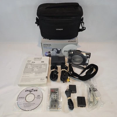 Hitachi DZ-MV780A Mini DVD & SD Video Camcorder w/ Cables & Accessories - Image 1 of 4